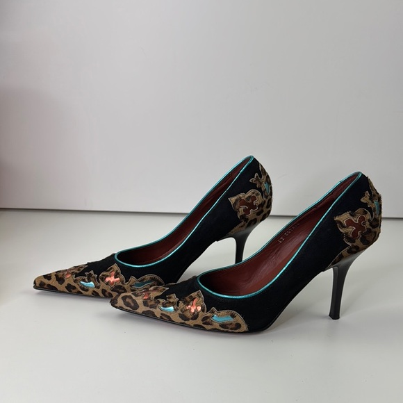 Couture Donald J. Pliner Fabulous Animal Print Heels Women's Shoes size 9 - Picture 4 of 14